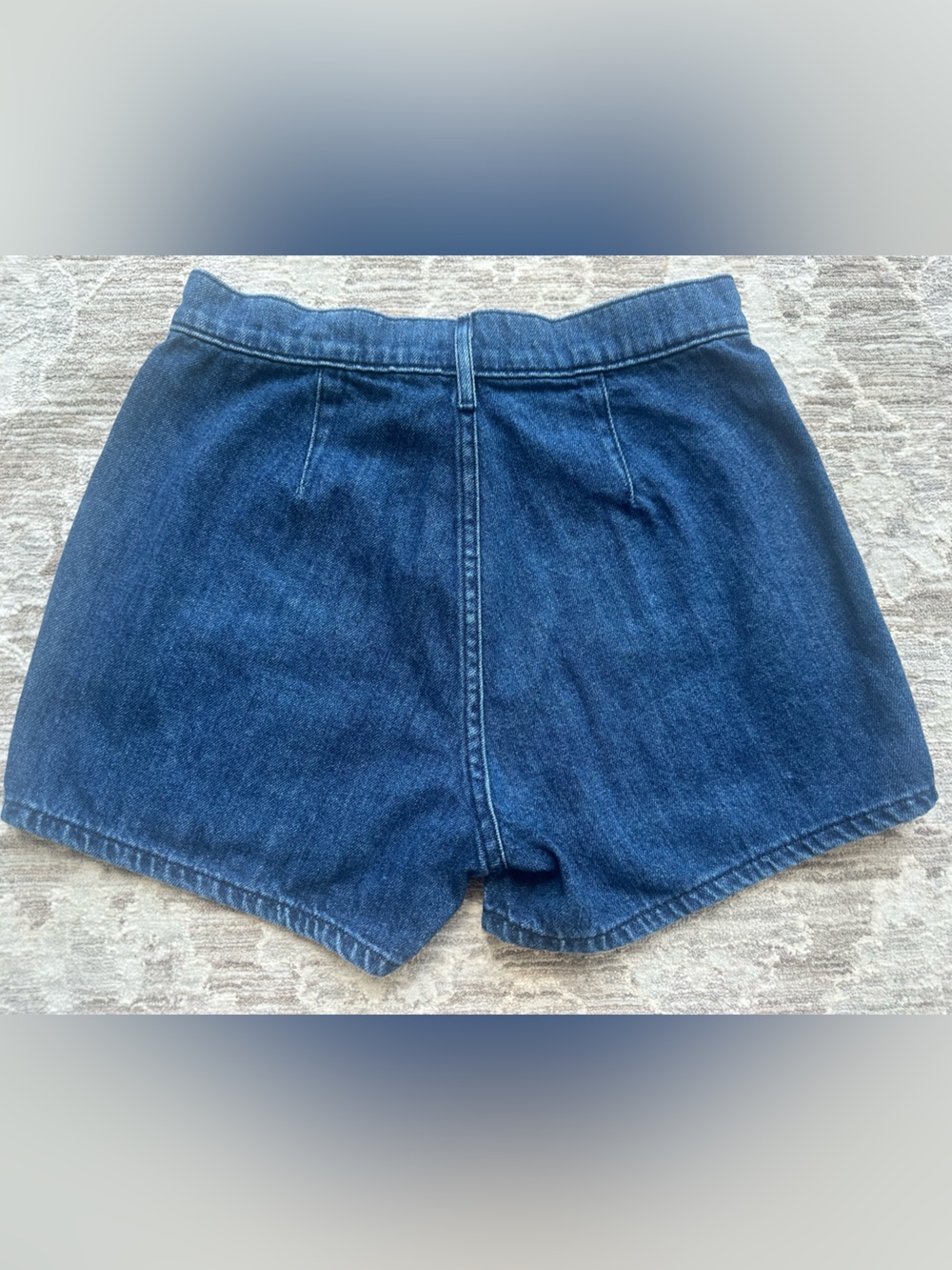 Aritzia Wilfred Free Jeans Denim Patch Pocket Mini Shorts (Size 2) - Picture 3 of 7